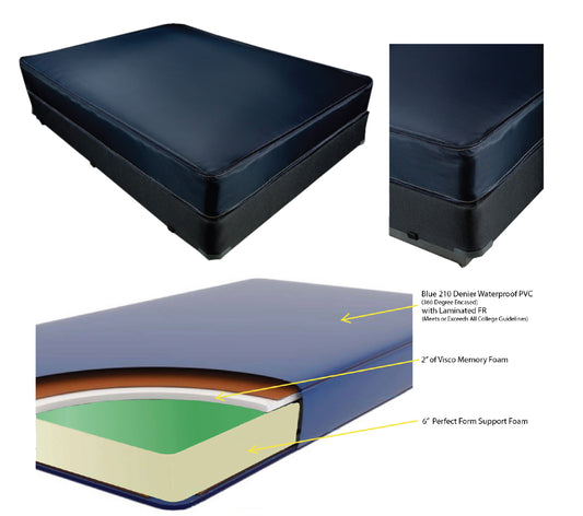 VYL012-Memory Foam Support 8" Mattress 1 sided