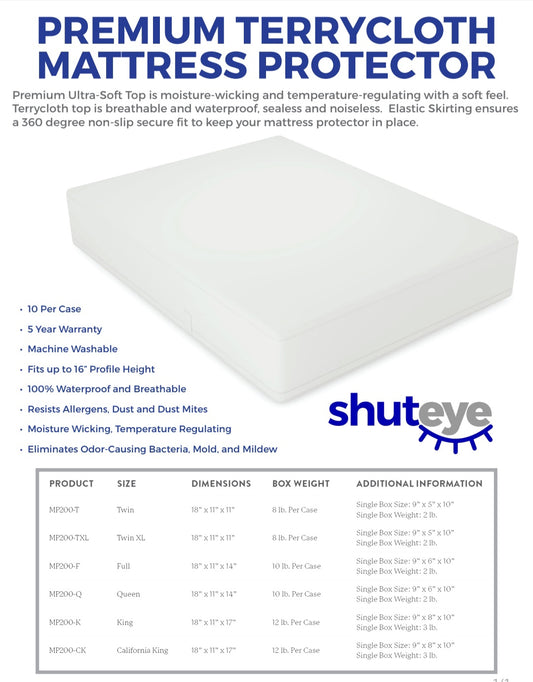 Premium Terrycloth  Protector(FX200)